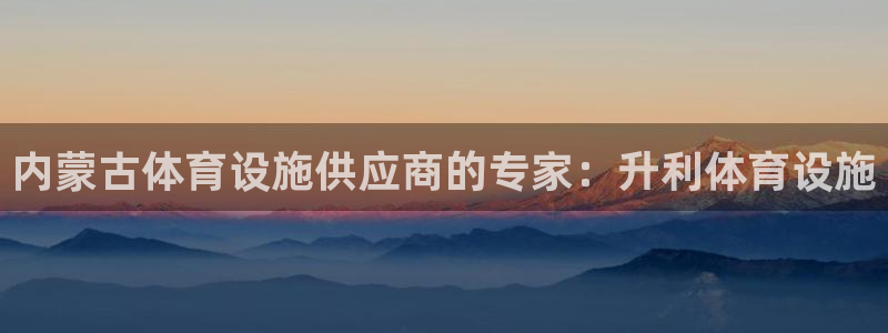 海南意昂体育3：内蒙古体育设施供应商的专家：升利体育