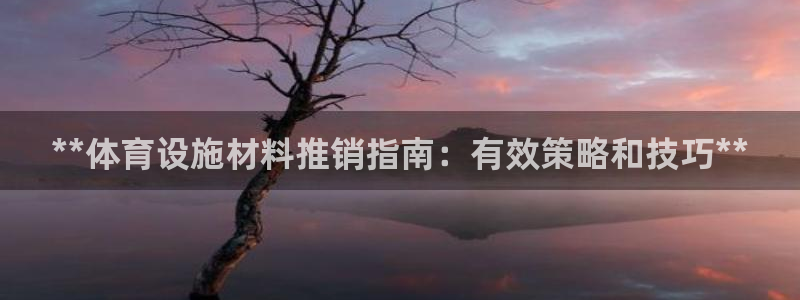 意昂体育3平台注册流程视频：**体育设施材料推销指南