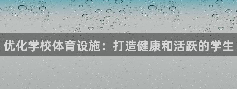 意昂体育3平台注册要钱吗：优化学校体育设施：打造健康