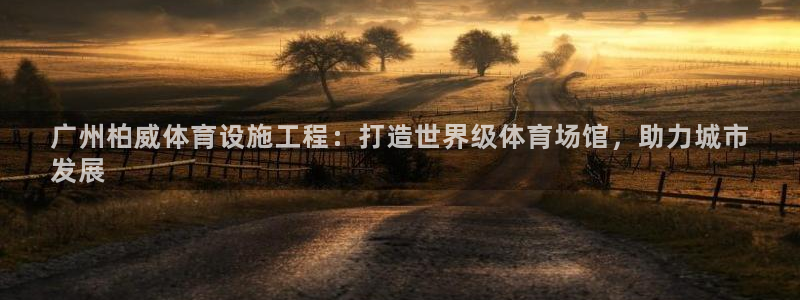 意昂3集团：广州柏威体育设施工程：打造世界级体育场馆