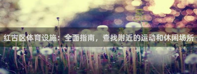 意昂3集团：红古区体育设施：全面指南，查找附近的运动