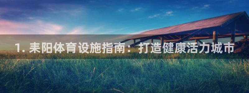 意昂体育3平台是正规平台吗知乎：1. 耒阳体育设施指南：打造