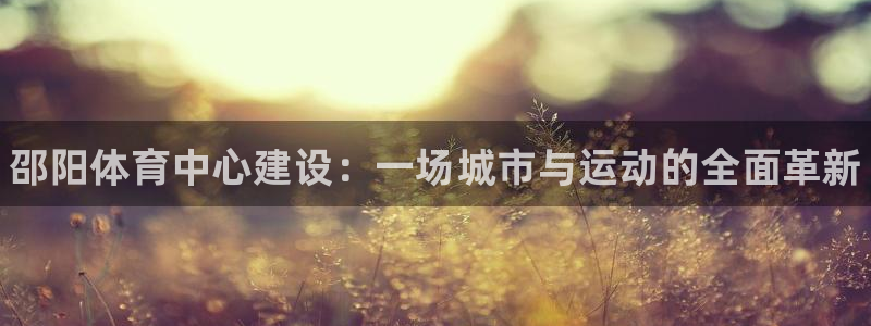 意昂体育3平台假的吗是真的吗：邵阳体育中心建设：一场城市与运